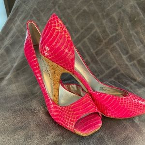 Jessica Simpson Hot Pink Heels